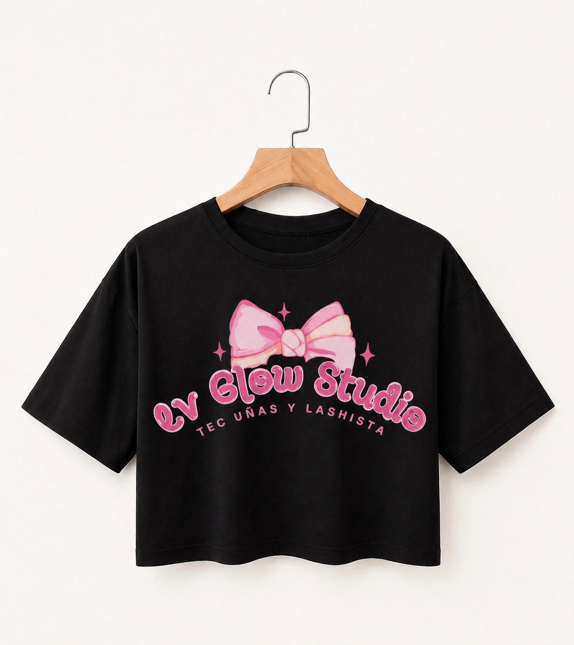 Glow Bow Crop Tee